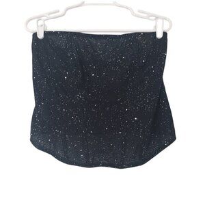 Auden, Corset short top, made of Polyester, Spandex, black color for women.